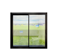 Portes coulissantes modernes en verre pour maisons, portes intérieures pliantes en alliage d'aluminium, portes pivotantes étanches doubles pour toilettes
