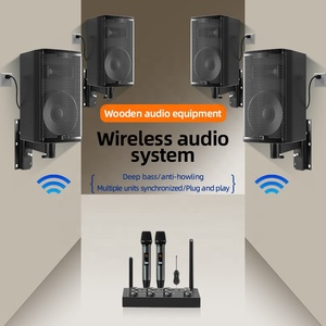 सम्मेलन नृत्य के लिए पेशेवर 8-इंच की दीवार लटकी इनडोर स्पीकर डांस कराओके बार सबवूफर वायरलेस ऑडियो ध्वनि उपकरण सेट - Product Image 2