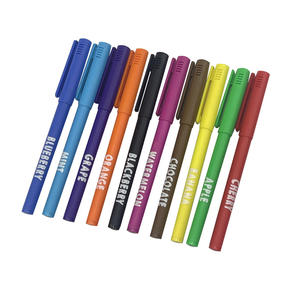 Marqueurs parfumés aux fruits, 10 couleurs, encre non toxique, stylo feutre, art personnalisé, lavable, pointe en fibre, ensemble de stylos aquarelle - Product Image 1