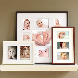 Cadre photo <span class=keywords><strong>pas</strong></span> <span class=keywords><strong>cher</strong></span> blanc, noir, marron – Tailles 4x6, 5x7, 6x8, 8x10, 5x5, 6x6, 7x7 – Idéal pour mur de galerie et entrée d'appartement - Product Image 4