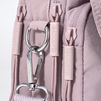 Sac à bandoulière en nylon imperméable à fermeture éclair pour femme, motif personnalisable, idéal pour les trajets quotidiens et l'école, bandoulière réglable