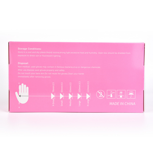 KADS Pink Disposable Nitrile Gloves 100pcs Box Waterproof Anti-slip For Nail Salon Beauty Food Safe Household Cleaning - Product Image 3