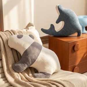 Macaron Shades Back to School Gift Cute Animals <b>Throw</b> Pillow Hug a Cloud Soft Sofa <b>Bed</b> Living Room Bedroom Home Decor Pillow - Product Image 2