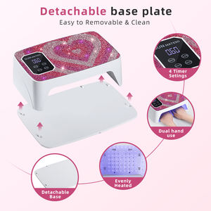 Lámpara de Curado UV LED Profesional de Alta Calidad con <span class=keywords><strong>90</strong></span> LED, 2 en 1, para Manicura, Secador de Esmalte de Uñas en Gel, 380W - Product Image 2