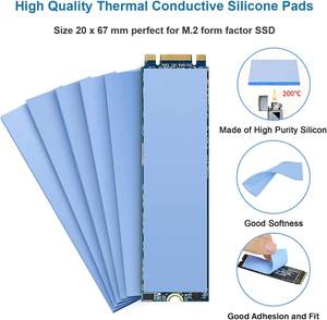 แผ่นซิลิโคนนำความร้อนขนาด 300x400 มม. 3.0W.MK สำหรับระบายความร้อน GPU CPU แผ่นฉนวนความร้อนสำหรับโปรเซสเซอร์ - Product Image 6