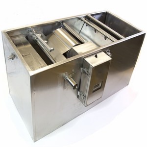 Piège à graisse de cuisine en acier inoxydable, séparateur d'eau d'huile pour le traitement des déchets - Product Image 1