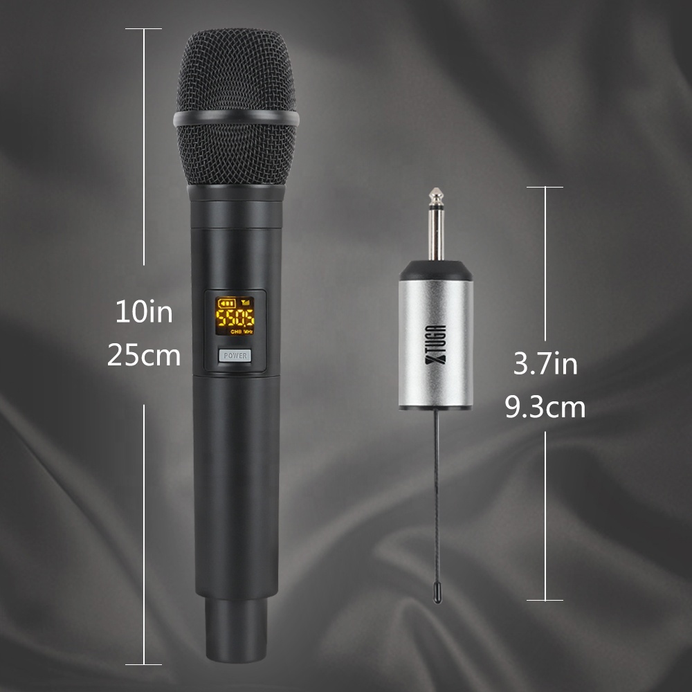 Portable sans fil uhf woval micro professionnel pour le chant