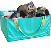 Sac de gestion des déchets TidyFriend, capacité 2 500 lb, robuste, réutilisable, pliable, pour déchets de jardin, rénovation de la maison, cour