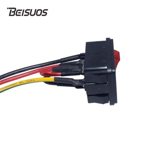 IEC C14 điện ổ cắm điện với Red LED Rocker chuyển 10A đánh giá cắm và ổ cắm loại với cáp thiết bị đầu cuối - Product Image 5