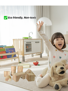 <span class=keywords><strong>Eco</strong></span>-Friendly Wooden Castle Building Blocks Set Montessori Criativo Empilhamento Brinquedos para Crianças (Wood Preschool <span class=keywords><strong>Educational</strong></span> Toy) - Product Image 6