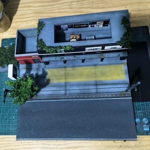 Handmade 29*29Cm Tùy Chỉnh Quy Mô 1/64 Thu Nhỏ Nền Tảng Diorama Cảnh Cảnh Cảnh Cho Sandbox Nhiếp Ảnh Sở Thích Hiển Thị Trường Hợp - Product Image 5