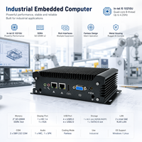 Nueva Mini PC Industrial de 10.ª Generación, Doble LAN, 8 USB, 2 COM, Pantalla Doble, Sin Ventilador, Gráficos Intel UHD, SSD