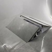 Plafonnier escamotable entièrement automatique, porte dissimulée à ouverture par le haut pour sous-sol et zone de stockage