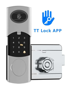 Serratura Intelligente WiFi Tuya per Appartamenti, Antifurto, Impermeabile, con Password, Doppio Cilindro, Serratura Intelligente TTlock con Impronta Digitale - Product Image 1