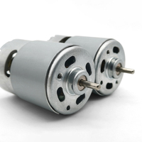 Moteurs CC 12V 24V à aimant permanent en ferrite à couple élevé, personnalisables, faible bruit, micro-brosse en carbone 35,5 mm, haute efficacité