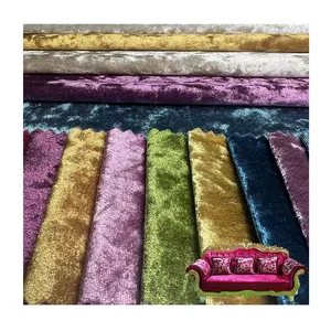 polyester fiber crushed ice flower fabric curtain soft bag background wall luxurious shiny satin sofa fabric