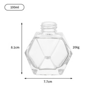 Nouvelle Arrivée Diffuseur de Parfum d'Ambiance de Luxe en Verre 50ml 100ml Bouteille Vide Unique avec Bouchon en Liège et Bâtonnets