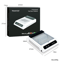 Colector de Polvo de Uñas Inalámbrico Portátil de 100W, Aspiradora Recargable de Bajo Ruido, Máquina para Eliminar Polvo de Uñas para Salón de Belleza