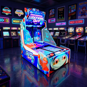 Lucky Pong Arcade Game Machine Luxury 2 Player Coin Operated Electronic Ball Pitching Simulator Jackpot Prize Game For <b>Kids</b> - Product Image 5