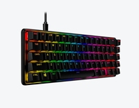 HyperX Alloy Origins 65 merah 65% RGB Keyboard dan Mouse Mini untuk Mobile Gaming Keyboard Gaming satu tangan mekanik