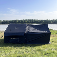Premium Starry 7 ㎡   Tente de camping gonflable en tissu de coton technique épaissi avec auvent de pluie supplémentaire, intérieur spacieux et fenêtres surdimensionnées