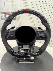 พวงมาลัยคาร์บอนไฟเบอร์ฟอร์จ สำหรับรถยนต์โตโยต้าแลนด์ครุยเซอร์ LC200 LC300 ปราโด ไฮลักซ์ LC79 LC70 FJ70 FJ79 FJ200  ดัดแปลงให้เข้ากับ GR86 - Product Image 1