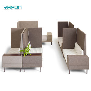 आधुनिक लक्जरी 2-सीटर कार्यालय फर्नीचर-स्कूलों के घर कार्यालयों और कार्यालय भवनों के लिए उच्च-पीठ ध्वनिक बूथ सोफा पॉड - Product Image 4