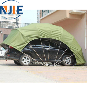 Cocheras Dobles Plegables Portátiles de Lujo Modernas para Exteriores, Impermeables, con Estructura de Acero, Fácil Montaje, para Estacionamiento de Automóviles - Product Image 2