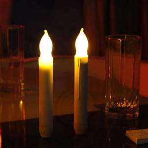 Velas electrónicas sin llama de alta calidad, 12 Uds., velas de Pilar <span class=keywords><strong>LED</strong></span> mágicas flotantes para bodas y vacaciones con pilas - Product Image 2