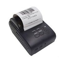 Imprimante thermique pour reçus de 58mm, bon marché, support portable android et iOS, mini autocollant de point de vente portable, avec ruban, pour billet