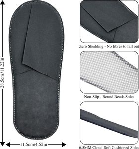Chaussons jetables pour hôtel, spa, usage des clients, en tissu non tissé, chaussons jetables bon marché - Product Image 2