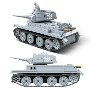 462 Piece WWII Russian Army Tank Building Block <strong>Kit</strong> Focused Transportation Cars Theme Construction Toy <strong>Model</strong> Toy Tank Set - Product Image 2