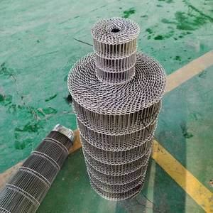 Kızartma soğutma bandı pişirmek için yassı paslanmaz çelik esnek konveyör bant - Product Image 2