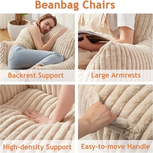 Sillón Puff Gigante Moderno con Reposabrazos - Sofá Ergonómico Extra Grande para Sala <span class=keywords><strong>de</strong></span> Estar, Dormitorio, Habitación Individual, Cómodo Sofá Nube - Product Image 3