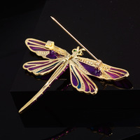 Broche en émail vintage XILIANGFEIZI, libellule, bijoux de haute qualité, pour cadeau de mariage, fête, accessoires unisexes