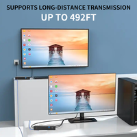 Extenseur HDBaseT 3.0 industriel |   8K30, 150m, Contrôle IP, Conception sans ventilateur pour l'imagerie médicale/la surveillance