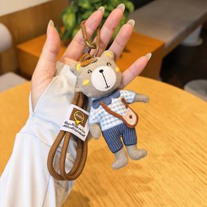 2026 New Cute Animal <b>Car</b> Key Decoration Phone Strap 3D Doll Women Handbag Charm Soft Fabric School Bag Bear Keychain <b>for</b> Girls - Product Image 3