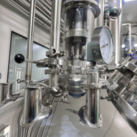 Boule d'évaporateur en acier inoxydable jus d'alcool sauce au lait tomate concentrateur sous vide système d'évaporateur