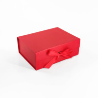 Emballage en papier cadeau pliant personnalisé imprimé Boîte d'emballage de paquets de cheveux magnétiques pliables de luxe Emballage de boîte de perruque