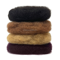 Article à la mode 100% Remy brésilien humain 4CW crépus Afro cheveux bouclés paquet en vrac Dreadlocks Extensions en vrac pour tresses cheveux torsion
