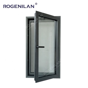 Finestra a Battente in Alluminio Rogenilan NO.<span class=keywords><strong>1</strong></span> con Doppio Vetro, Triplo Vetro, Apertura a Ribalta o a Battente per Casa con Zanzariera - Product Image 3