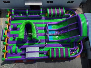 <span class=keywords><strong>Toboggan</strong></span> gonflable géant commercial <span class=keywords><strong>avec</strong></span> jeux d'eau pour parcs d'attractions, promotion estivale et événements - Product Image 4
