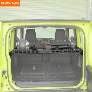Portapacchi Espandibile in Alluminio Nero per <span class=keywords><strong>Bagagliaio</strong></span> <span class=keywords><strong>Auto</strong></span>, Compatibile con Suzuki Jimny 3 Porte 2019+, Accessori per <span class=keywords><strong>Auto</strong></span> - Product Image 5