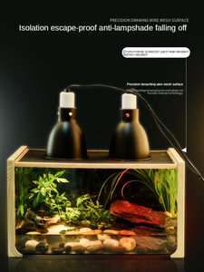 Boîte d'alimentation en verre, bac à chiens BG de croissance DJ-01, boîte en verre, pour gecko, corne de grenouille, araignée, <span class=keywords><strong>reptile</strong></span>, <span class=keywords><strong>terrarium</strong></span> - Product Image 2