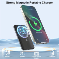 Chargeur sans fil magnétique portable à vente chaude 5000mah 15w Type c 20W Filaire 2 en 1 Banque d'alimentation magnétique pour iphone