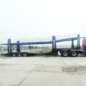 Porte-voitures à deux étages, 3 essieux, semi-remorque, <span class=keywords><strong>camion</strong></span> en acier pour le transport de voitures - Product Image 1