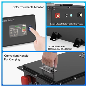 12v 24v 48v 72 50 ह 60 आह 65आह 100 150ah 200ah गोल्फ कार्ट लाइफपो4 लिथियम आयन बैटरी पैक 51.2v गहरे चक्र ip67 - Product Image 2