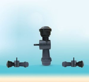 Válvula Conectora de Derivación para Riego por Goteo Watersun de Plástico ABS Resistente, Azul/Negro, 32mm, Accesorio de Control de Agua para Riego - Product Image 2