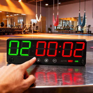 Temporizador de Ejercicio con Pantalla LED Digital de Gran Tamaño POWER TIGER, Temporizador de Intervalos para Entrenamiento Físico, Gimnasio en Casa - Product Image 2