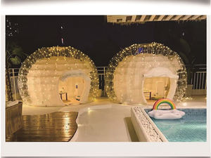 Dôme gonflable transparent <span class=keywords><strong>pour</strong></span> fête en plein air, restaurant <span class=keywords><strong>de</strong></span> jardin, éclairage LED, tente <span class=keywords><strong>pour</strong></span> <span class=keywords><strong>location</strong></span> - Product Image 5